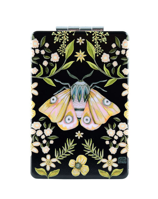 Black Moth Compact Mirror