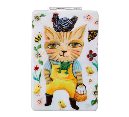 Country Cat Compact Mirror