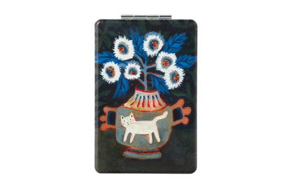 Kitty Blooms Compact Mirror