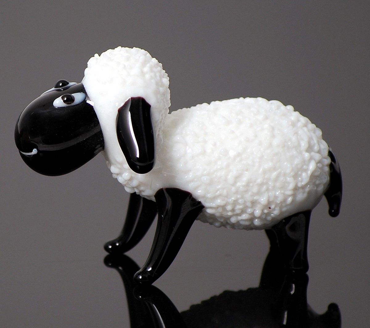 Black sheep Glass figurine