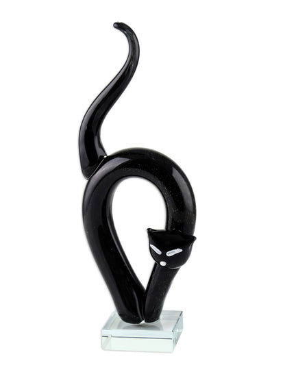 Black Cat On Crystal Base