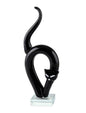 Black Cat On Crystal Base