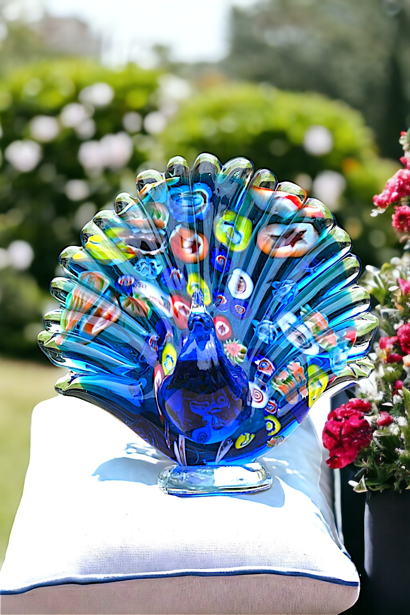 Peacock Blue-Multicolour