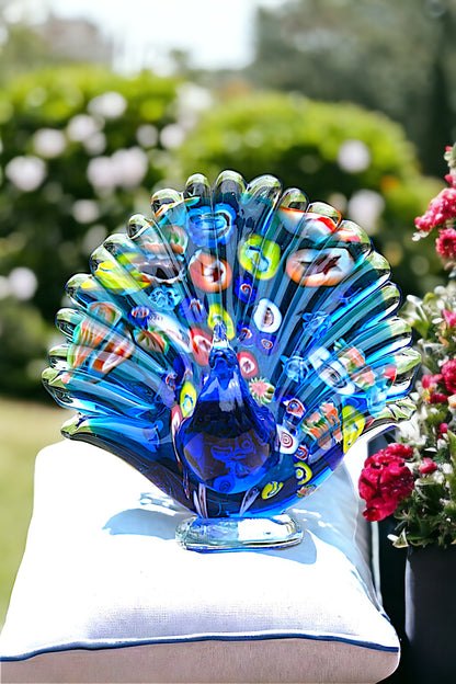 Peacock Blue-Multicolour