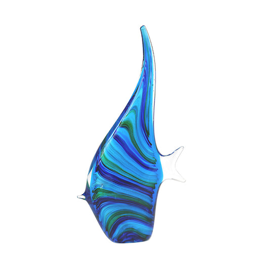 Tall Fish Green & Blue