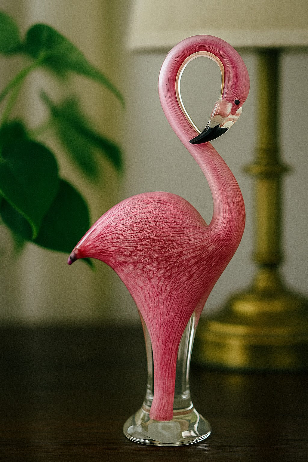 Glass Flamingo Large