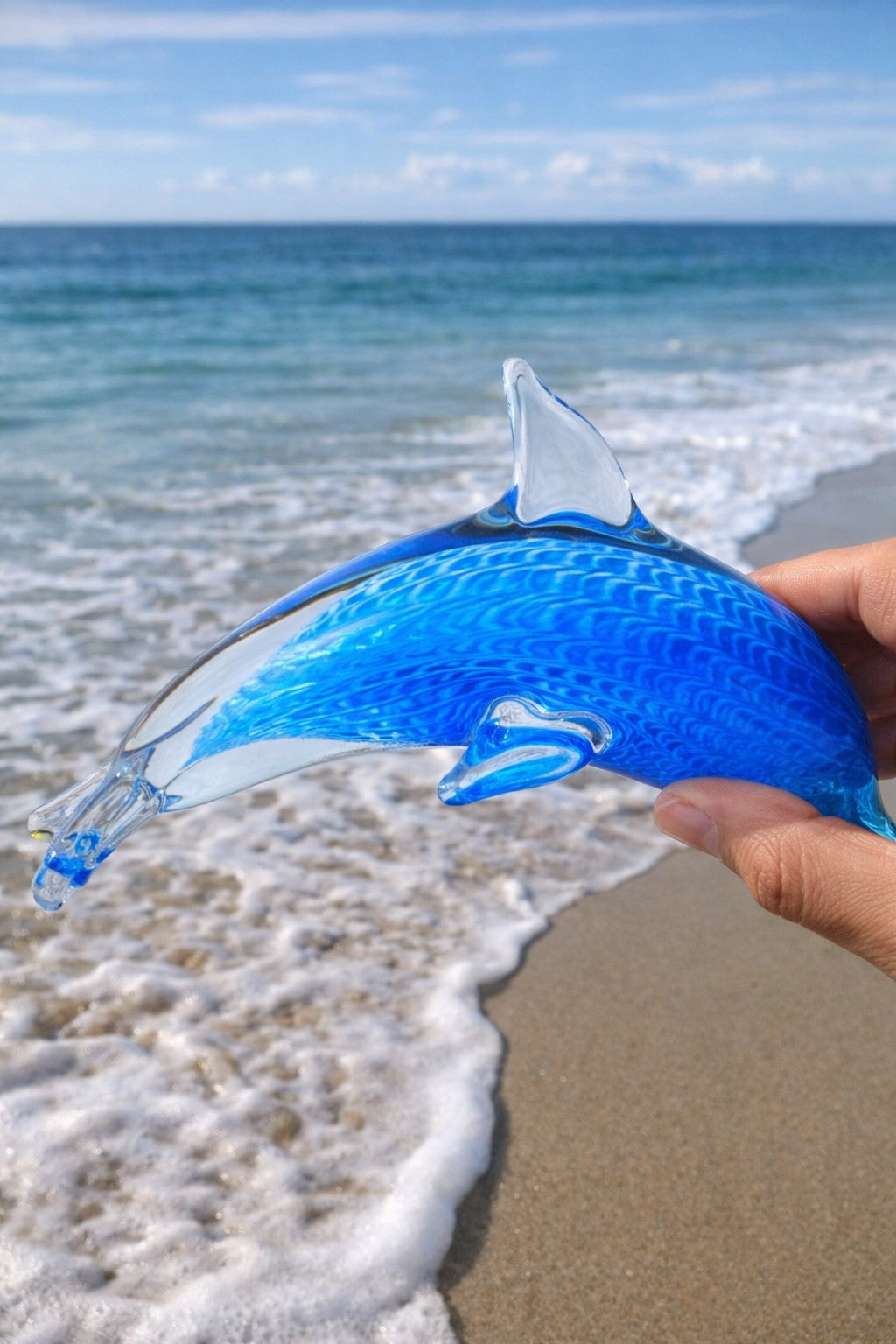 Dolphin Blue with Stripes