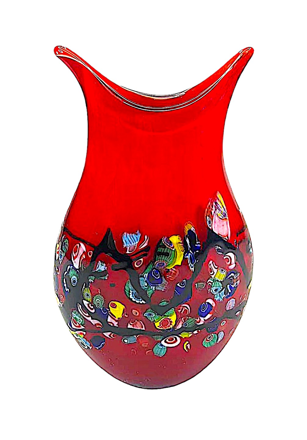 Rosa Red Glass Vase