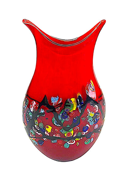 Rosa Red Glass Vase