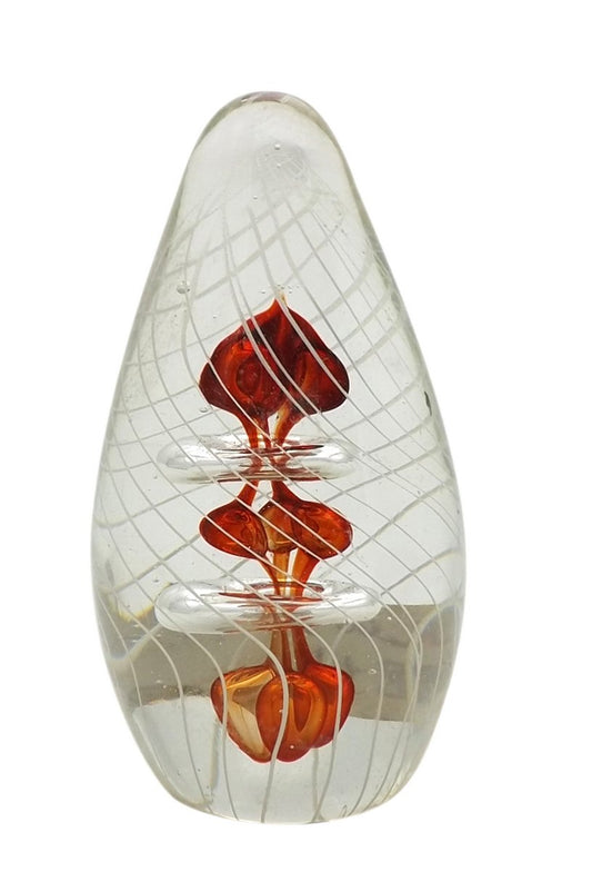 Red Swirl Paperweight