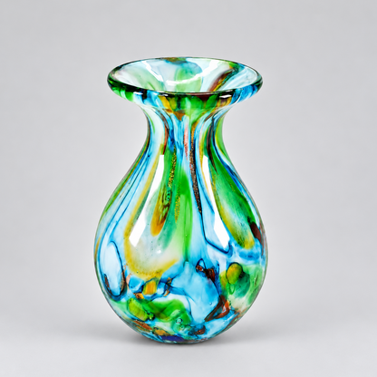 Aqua Swirl Vase