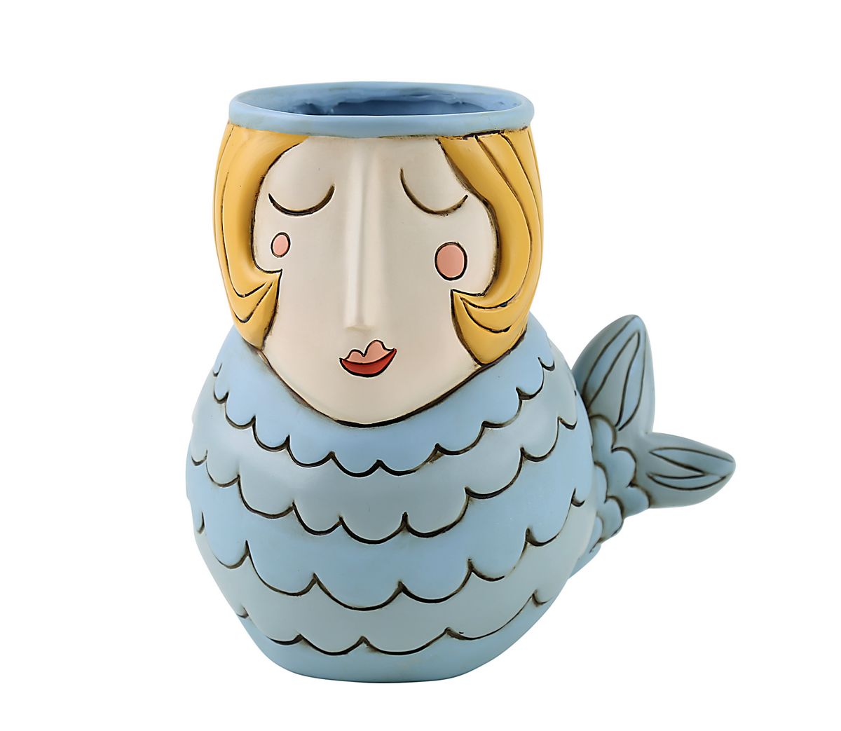 Blue Mermaid Planter/Vase