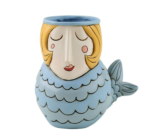 Blue Mermaid Planter/Vase