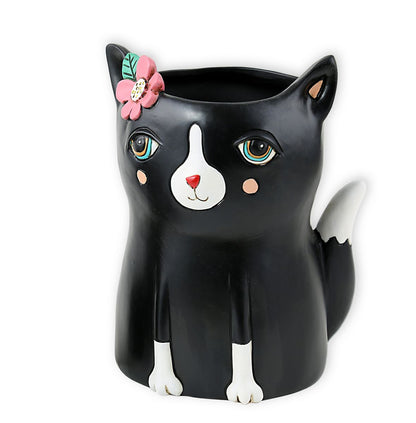 Black Cat Planter