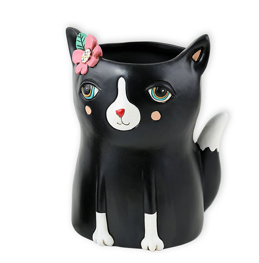 Black Cat Planter