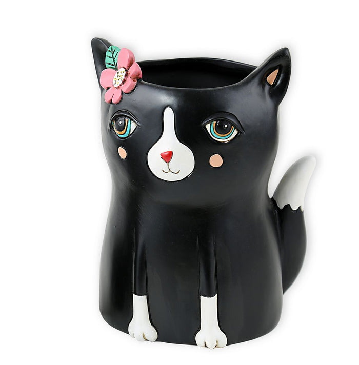 Black Cat Planter