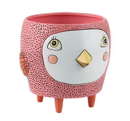 Birdie Salmon Pink Planter