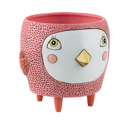 Birdie Salmon Pink Planter