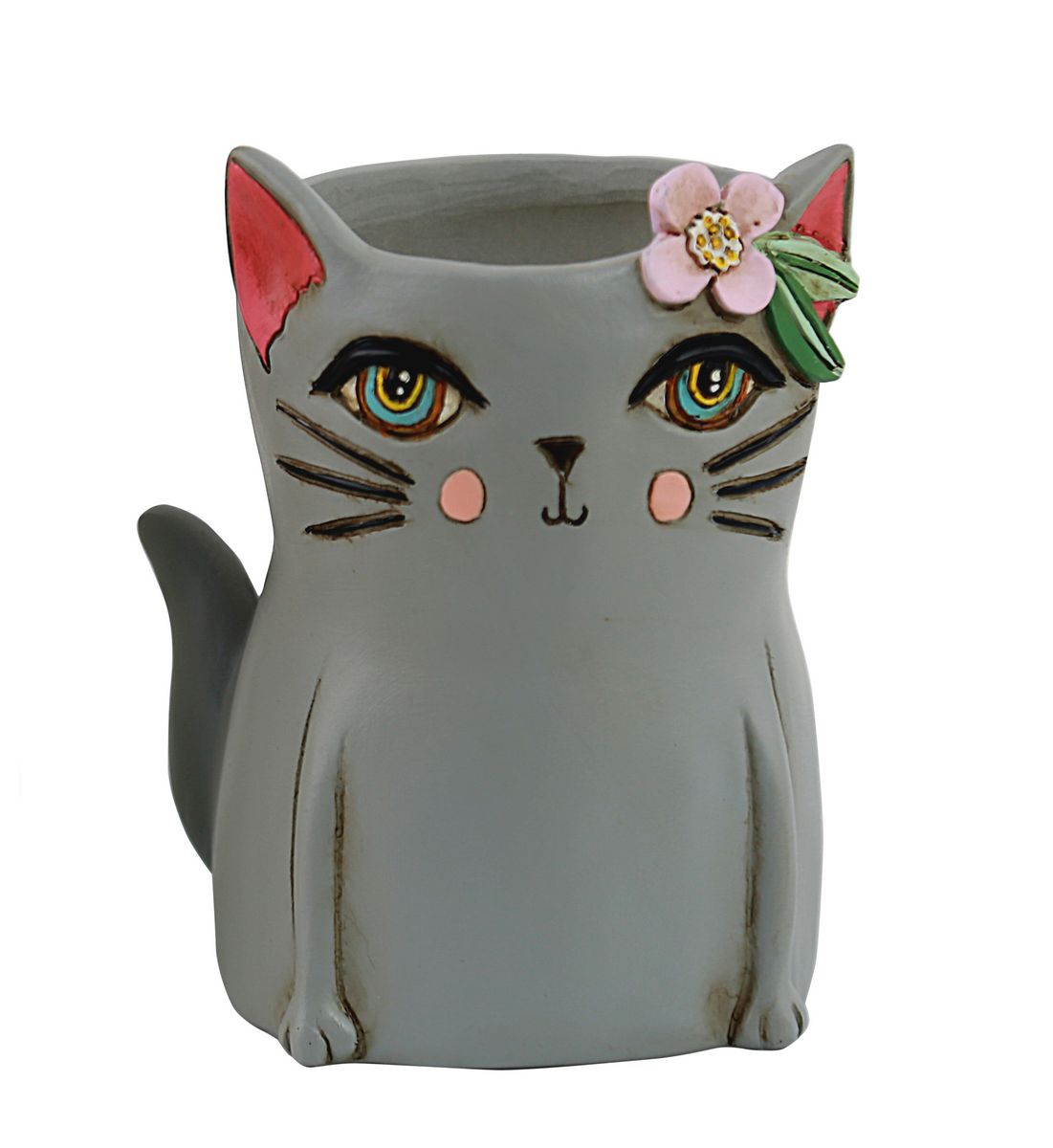 Baby Pretty Kitty Grey Planter