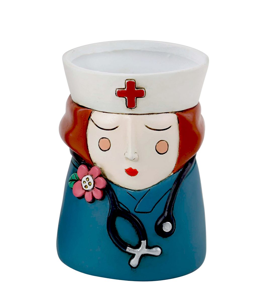 Baby Medi-Girl Red Hair Planter