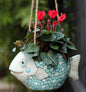 Fish Hanging Planter
