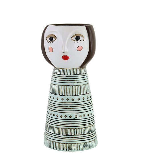 Lady Brunette Planter/Vase
