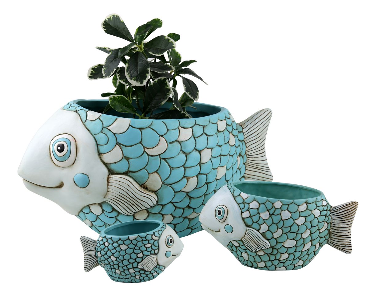 Blue FISH Super Planter