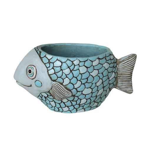 Blue Fish Planter