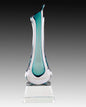 Crystal Vase on Clear Base