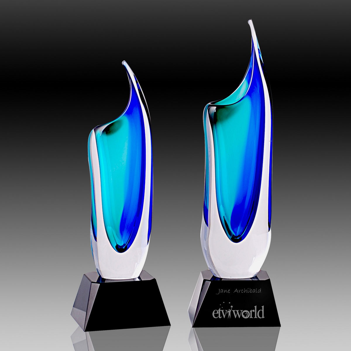 Crystal Vase – Black Base
