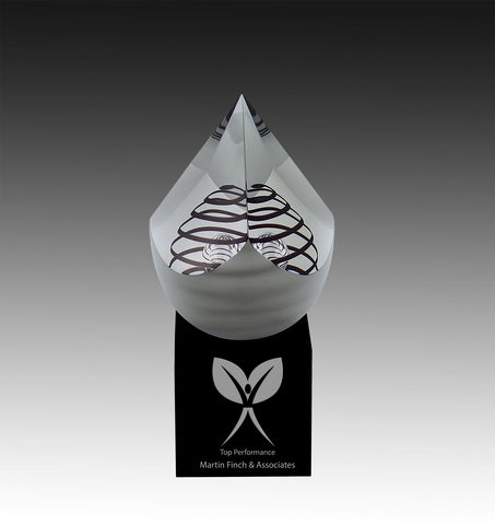 Crystal Pyramide on Black base