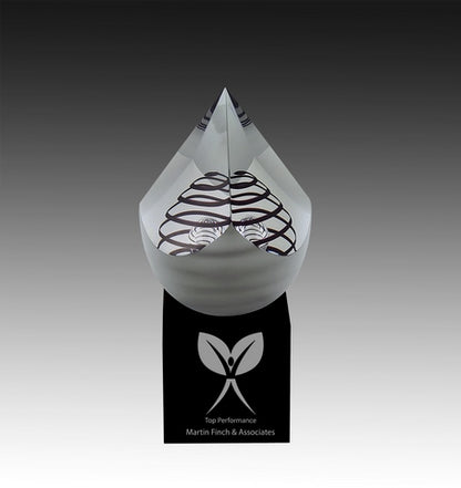 Crystal Pyramide on Black base