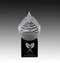 Crystal Pyramide on Black base