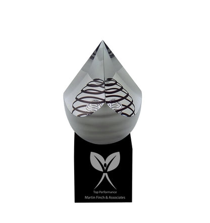 Crystal Pyramide on Black base