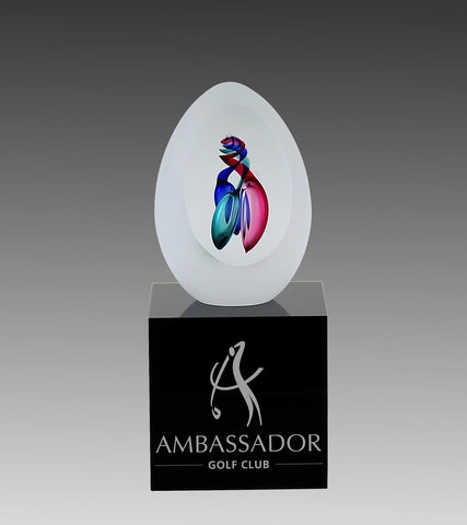 Crystal Award on Black Base