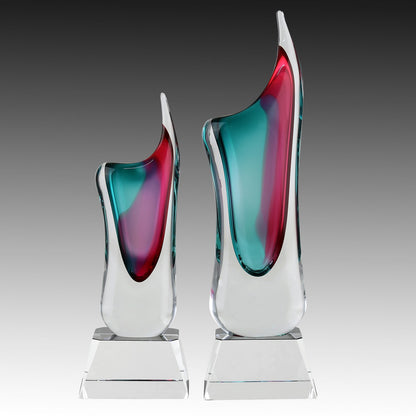 Crystal Vase on Clear Base