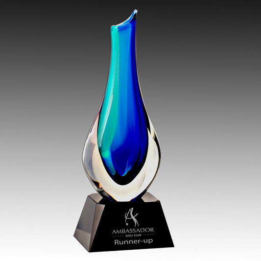 Crystal Vase on Black Base