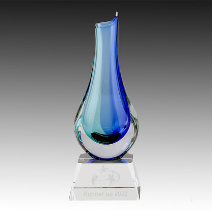 Crystal Vase on Clear Base