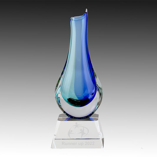 Crystal Vase on Clear Base