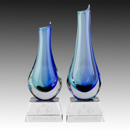 Crystal Vase on Clear Base