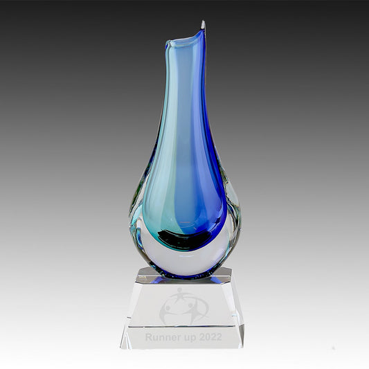 Crystal Vase on Clear Base