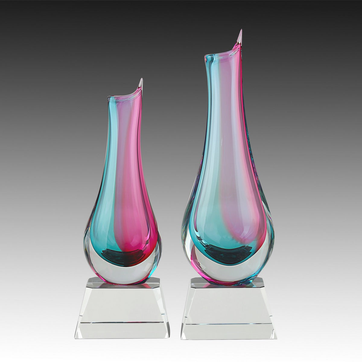 Crystal Vase on Clear Base