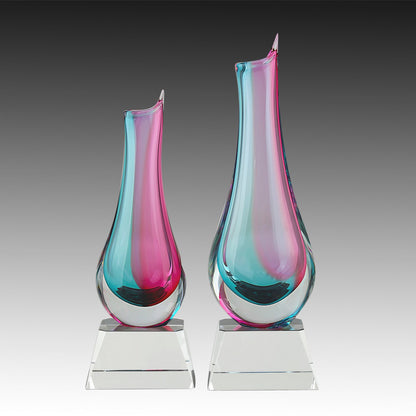 Crystal Vase on Clear Base