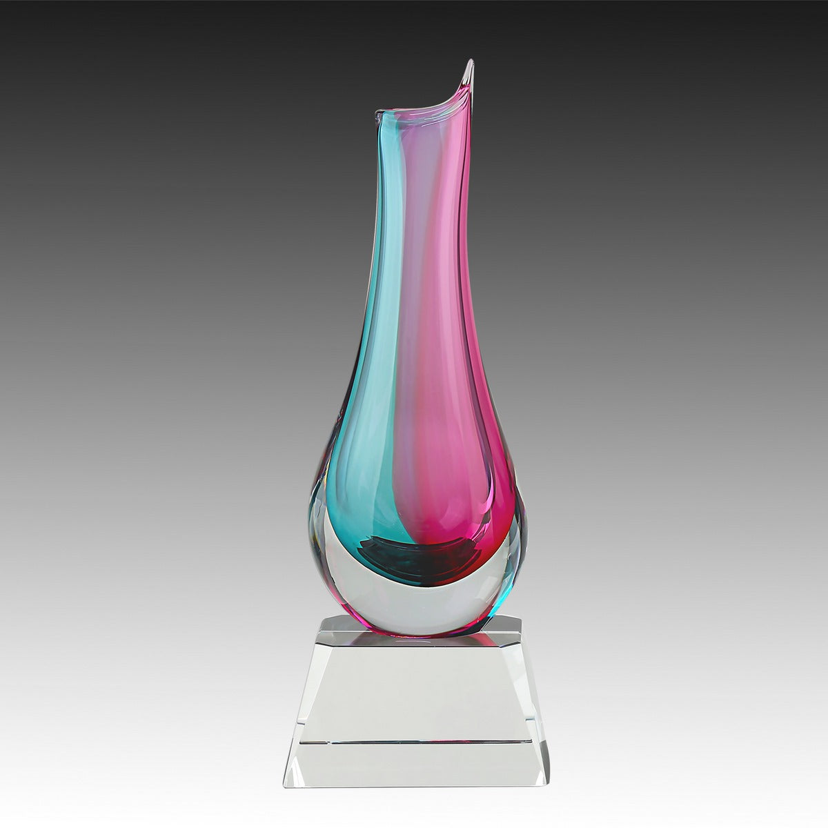 Crystal Vase on Clear Base
