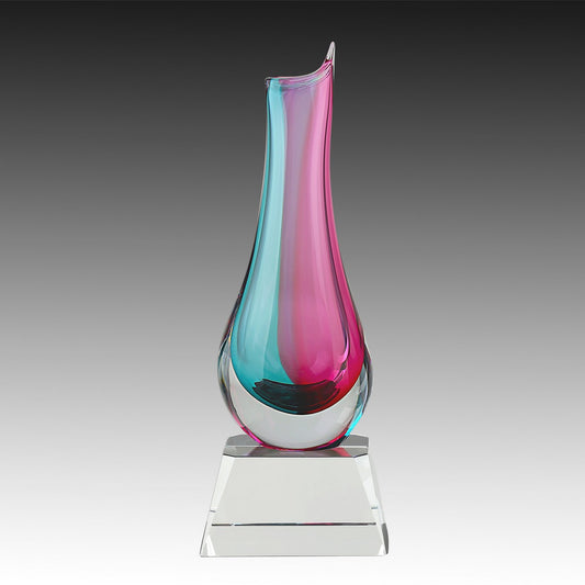 Crystal Vase on Clear Base
