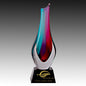 L-8 Crystal Vase on Black Base
