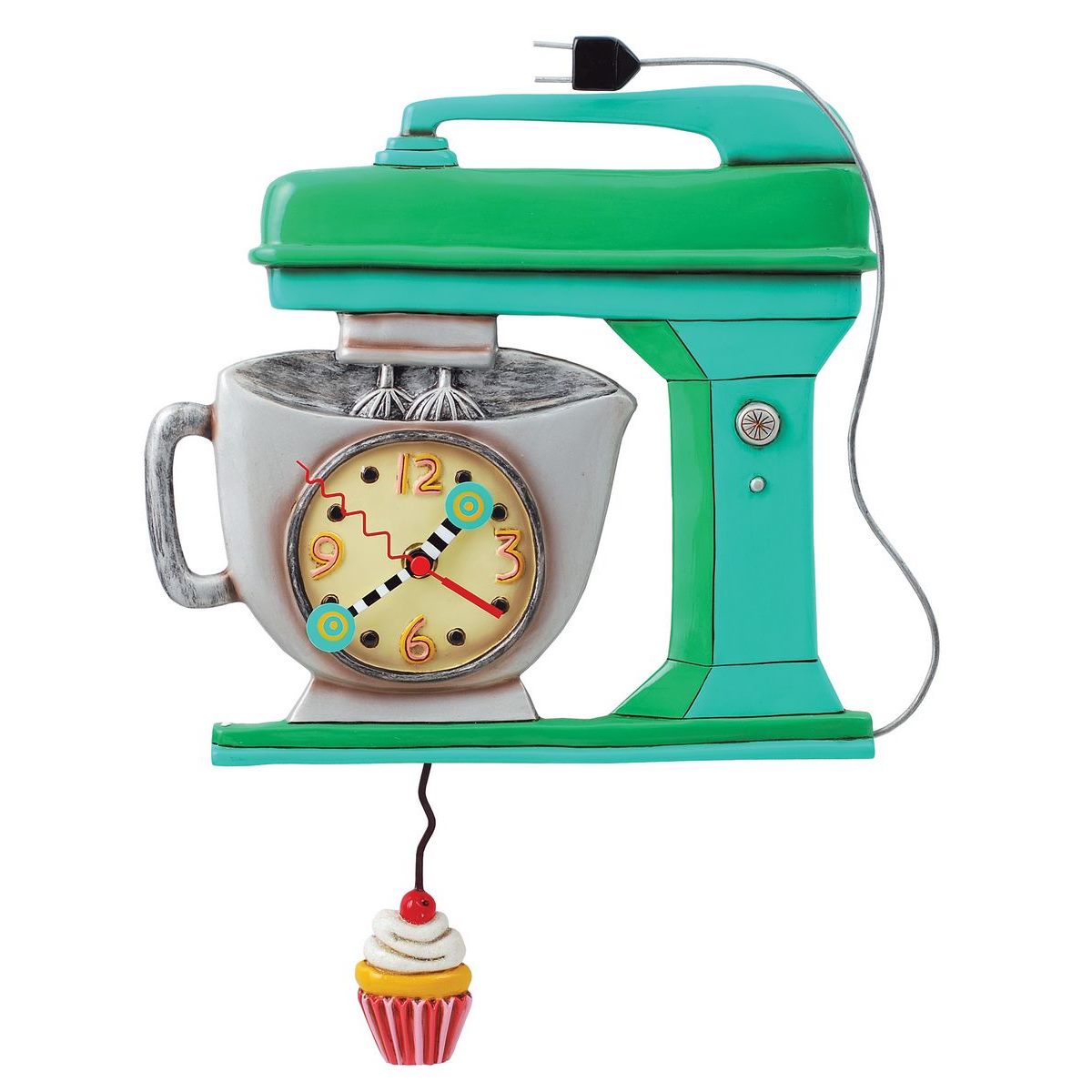 Vintage Mixer Green Clock
