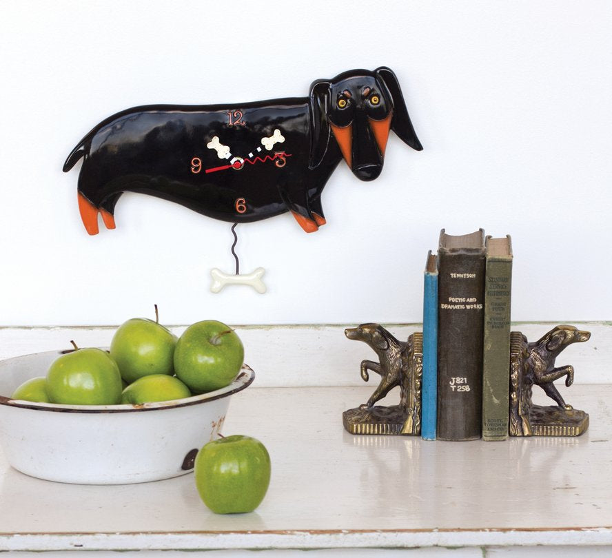 Otis Dachshund Clock
