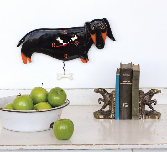 Otis Dachshund Clock