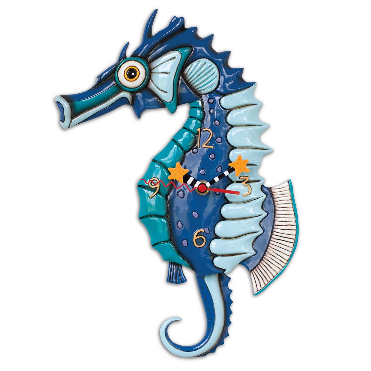 Salty Seahorse Clock